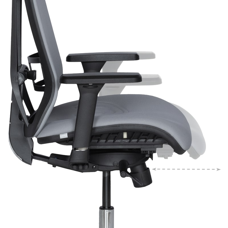 Ергономичен офис стол Carmen COTIA сив